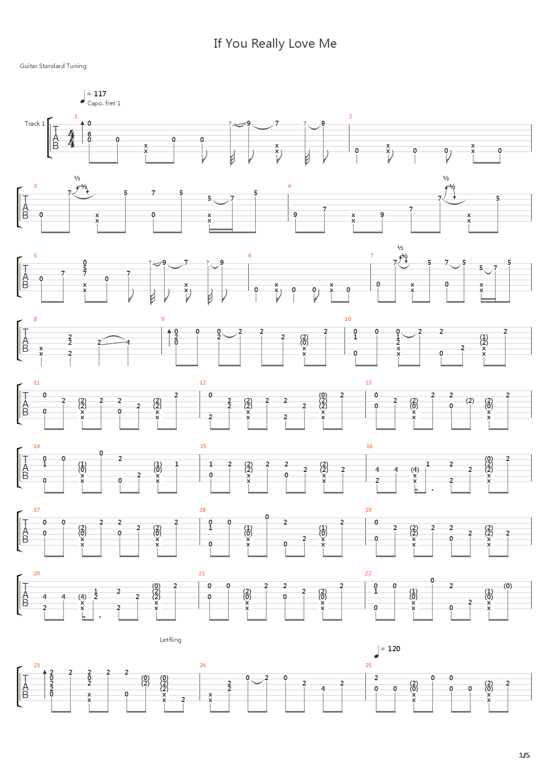If You Really Love Me吉他谱
