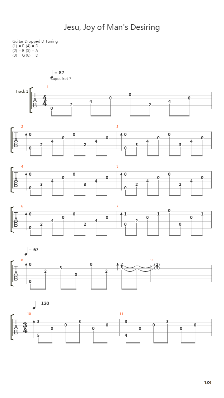 Jesu Joy Of Mans Desiring吉他谱