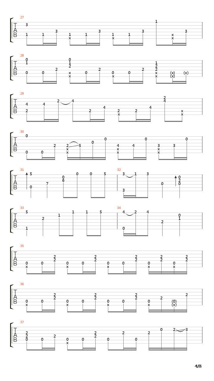 Zeldas Theme(塞尔达传说)吉他谱