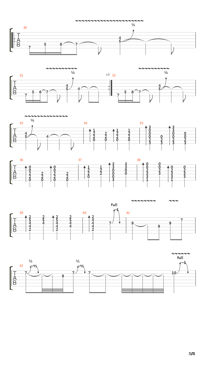 Give In To Me吉他谱