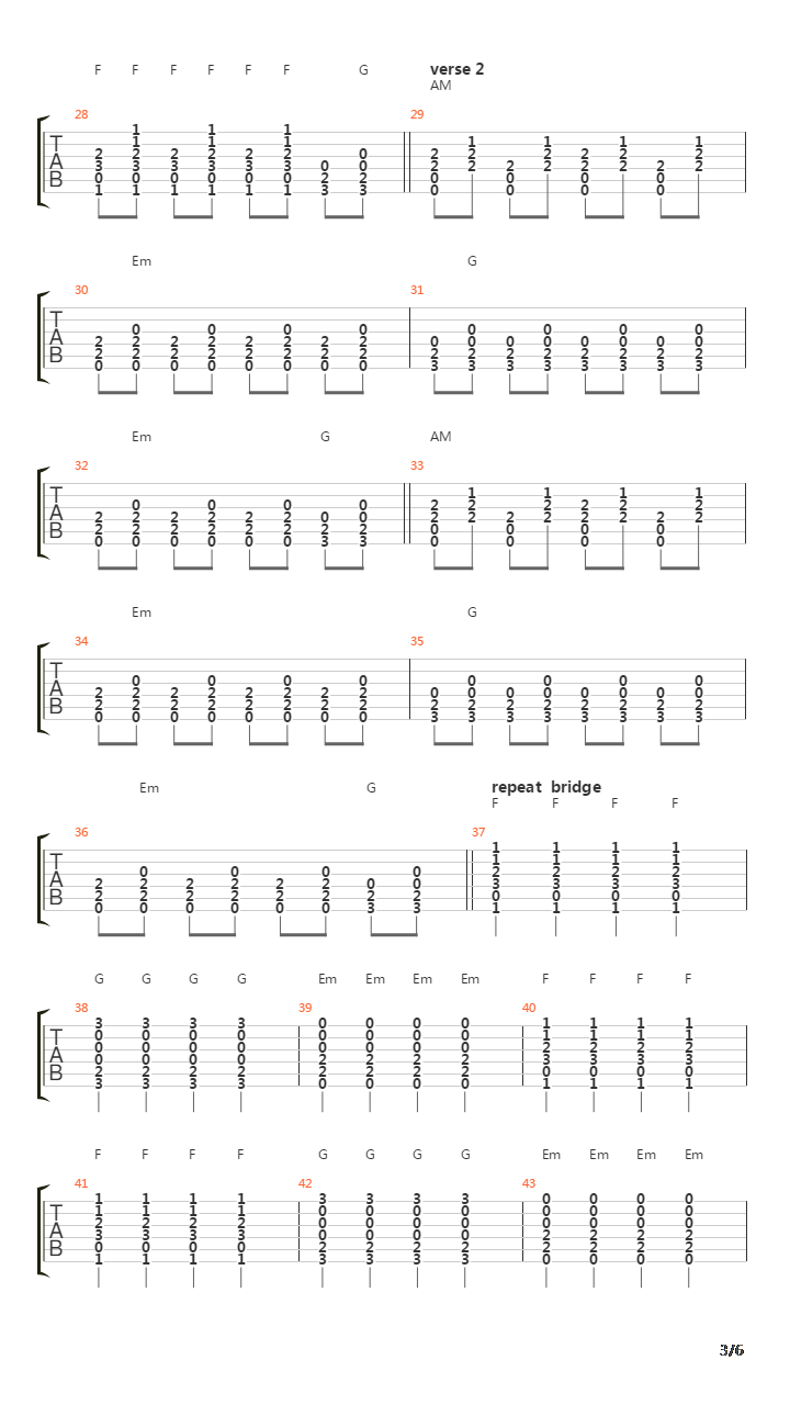 Rolling In The Deep吉他谱