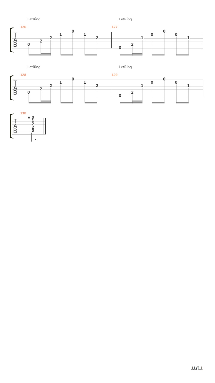 初学者练习曲吉他谱