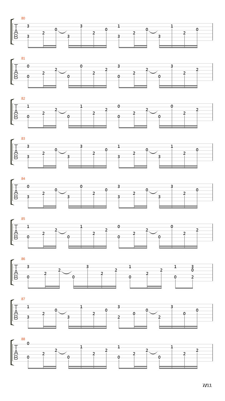 初学者练习曲吉他谱