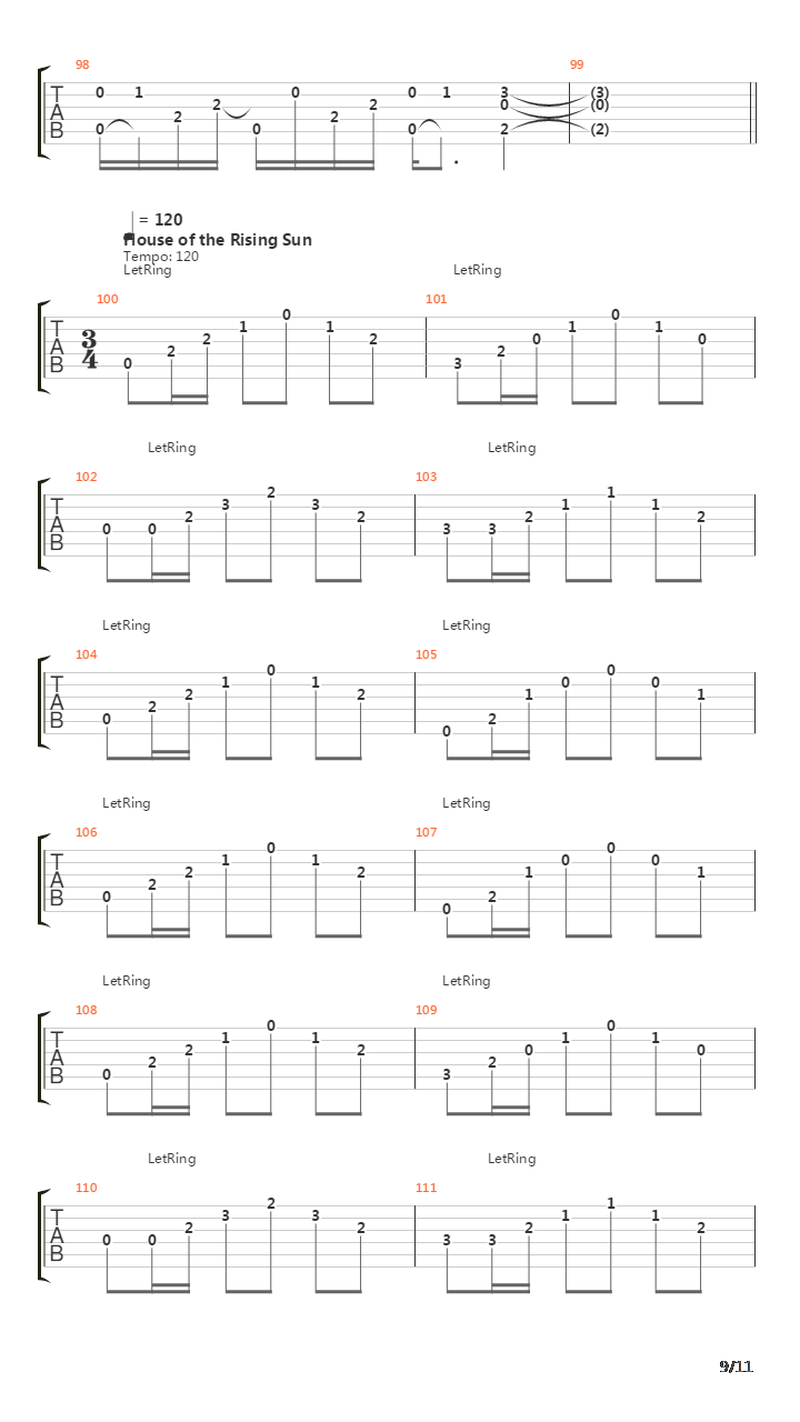 初学者练习曲吉他谱