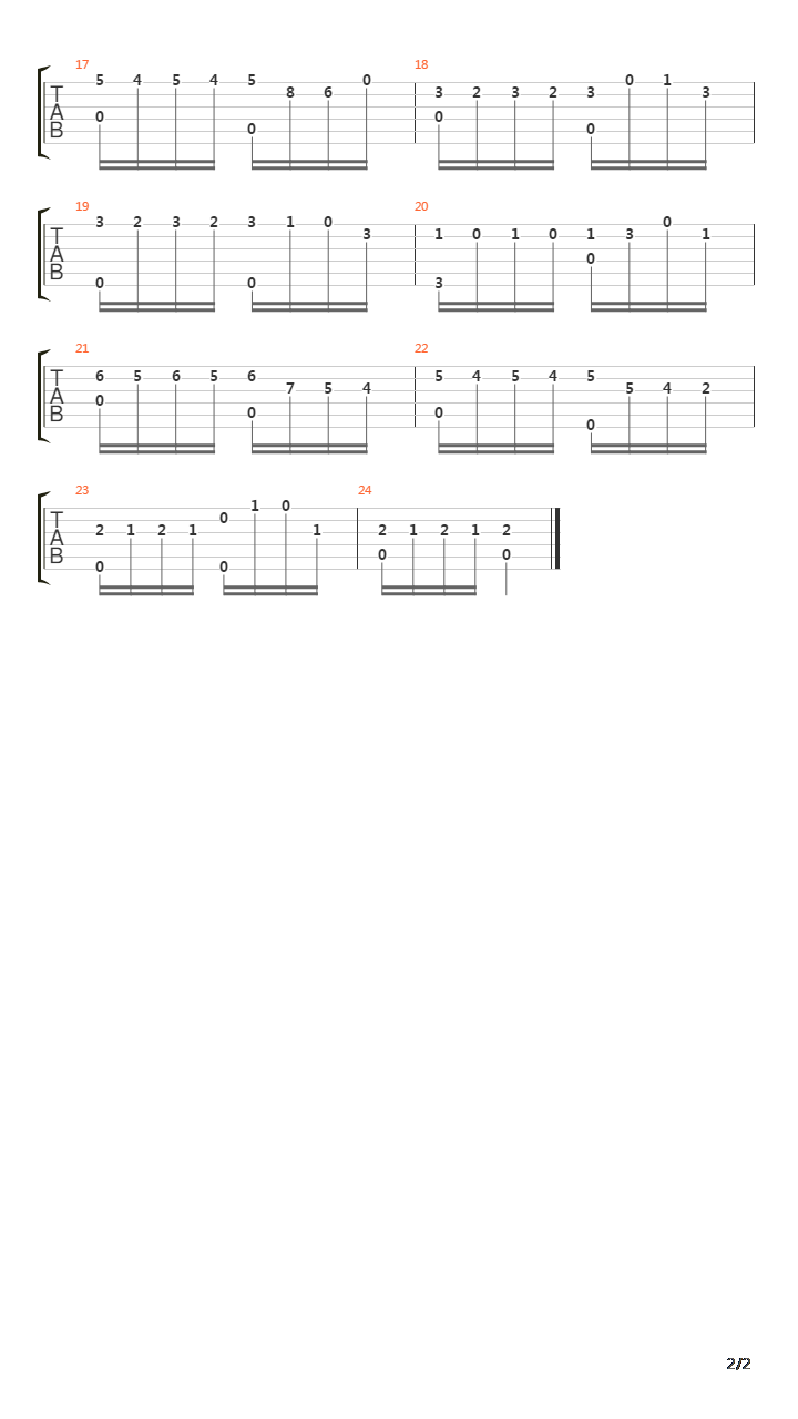 Theme and Variation(主题变奏曲)吉他谱