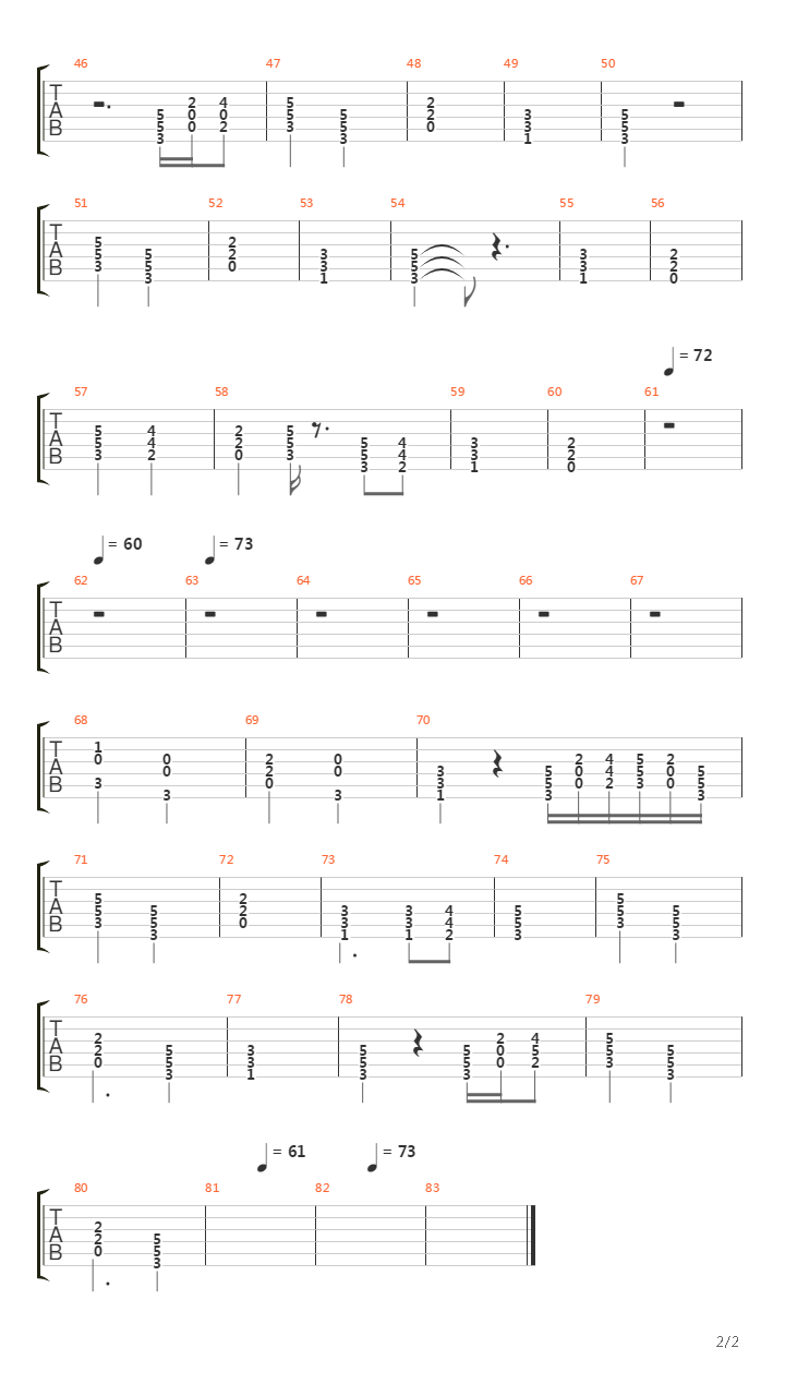 Speechless吉他谱