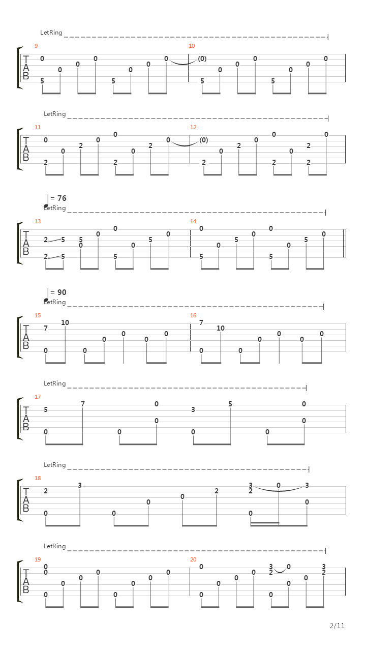 Passage吉他谱