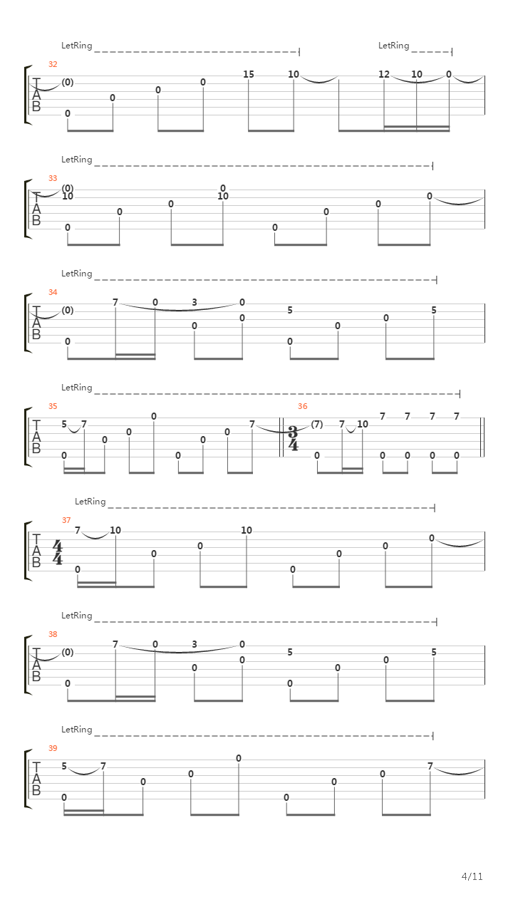 Passage吉他谱