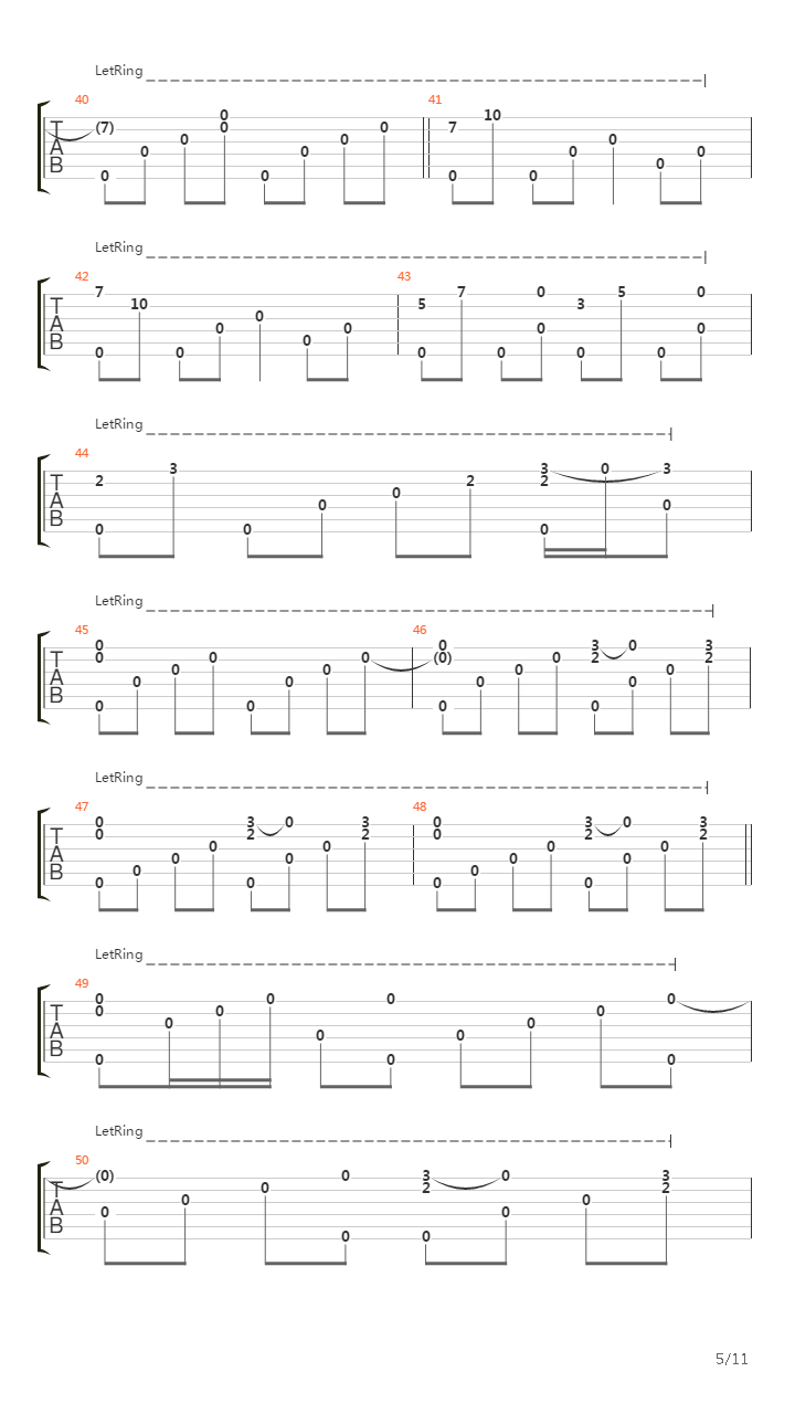 Passage吉他谱