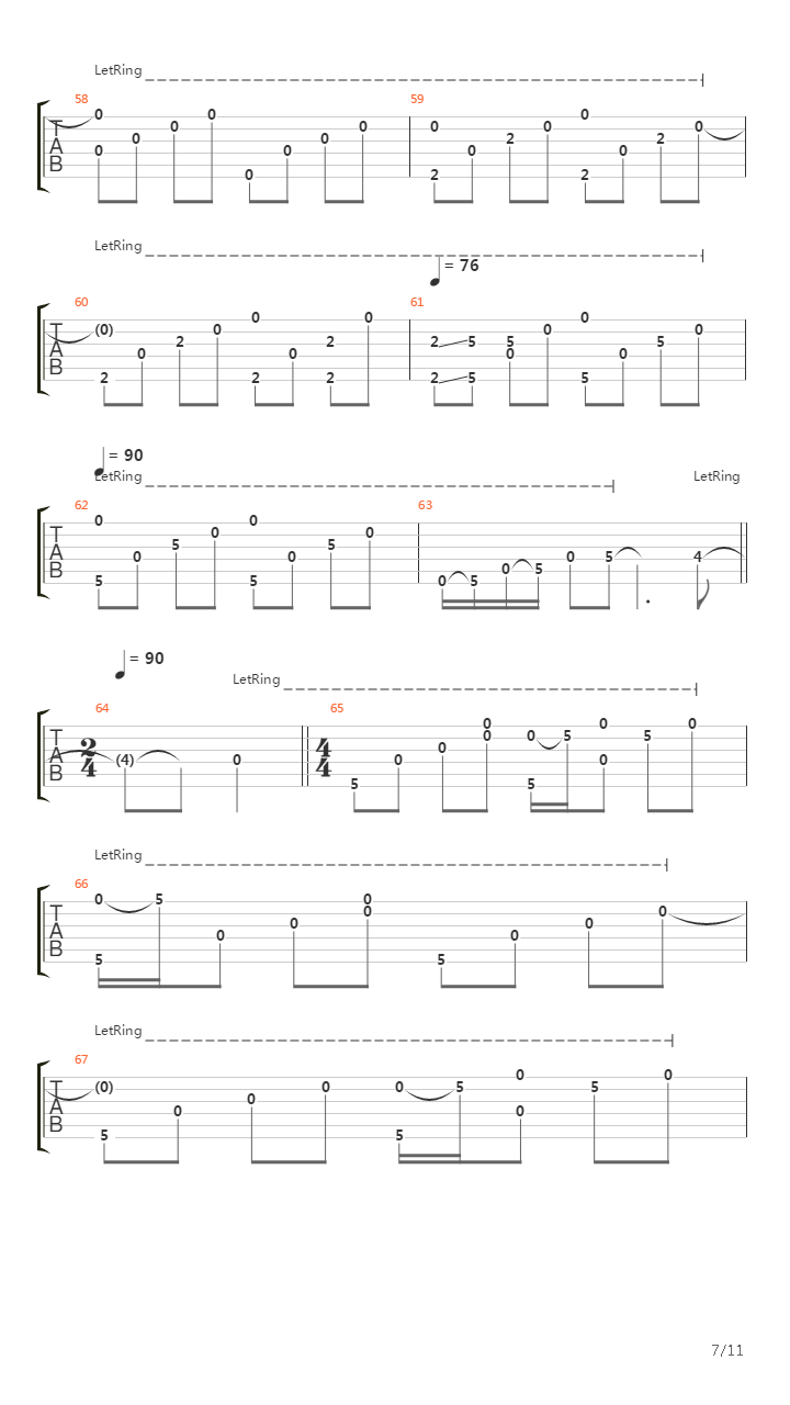 Passage吉他谱