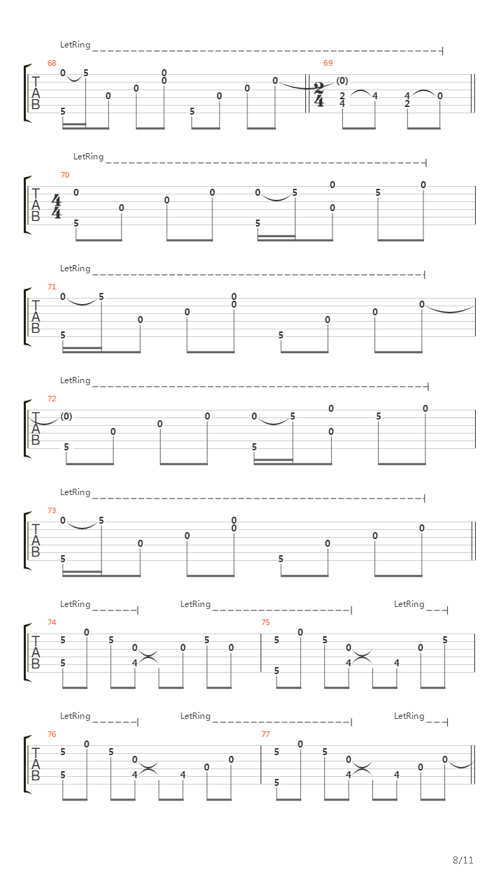 Passage吉他谱