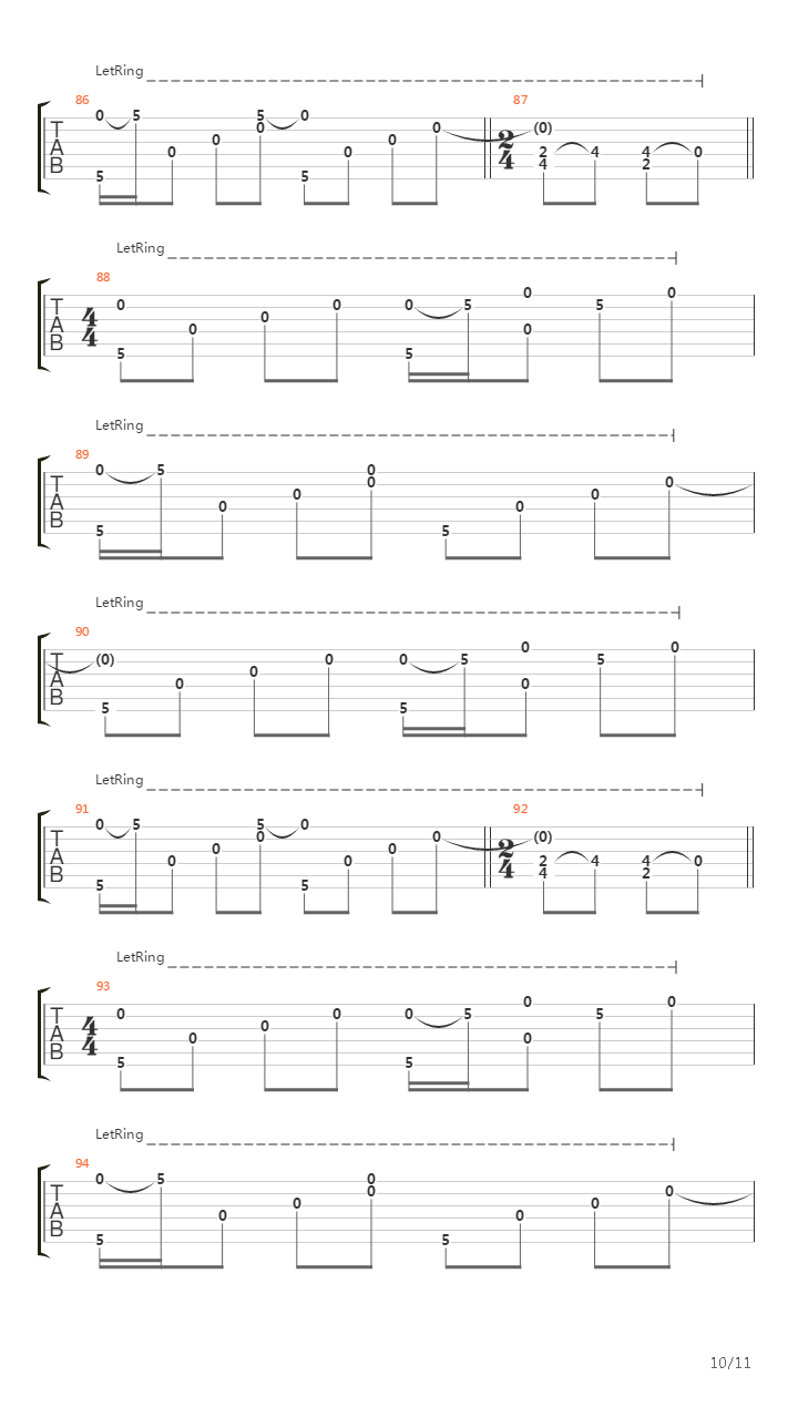 Passage吉他谱