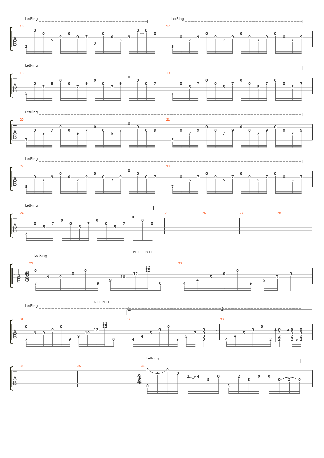 7-14吉他谱