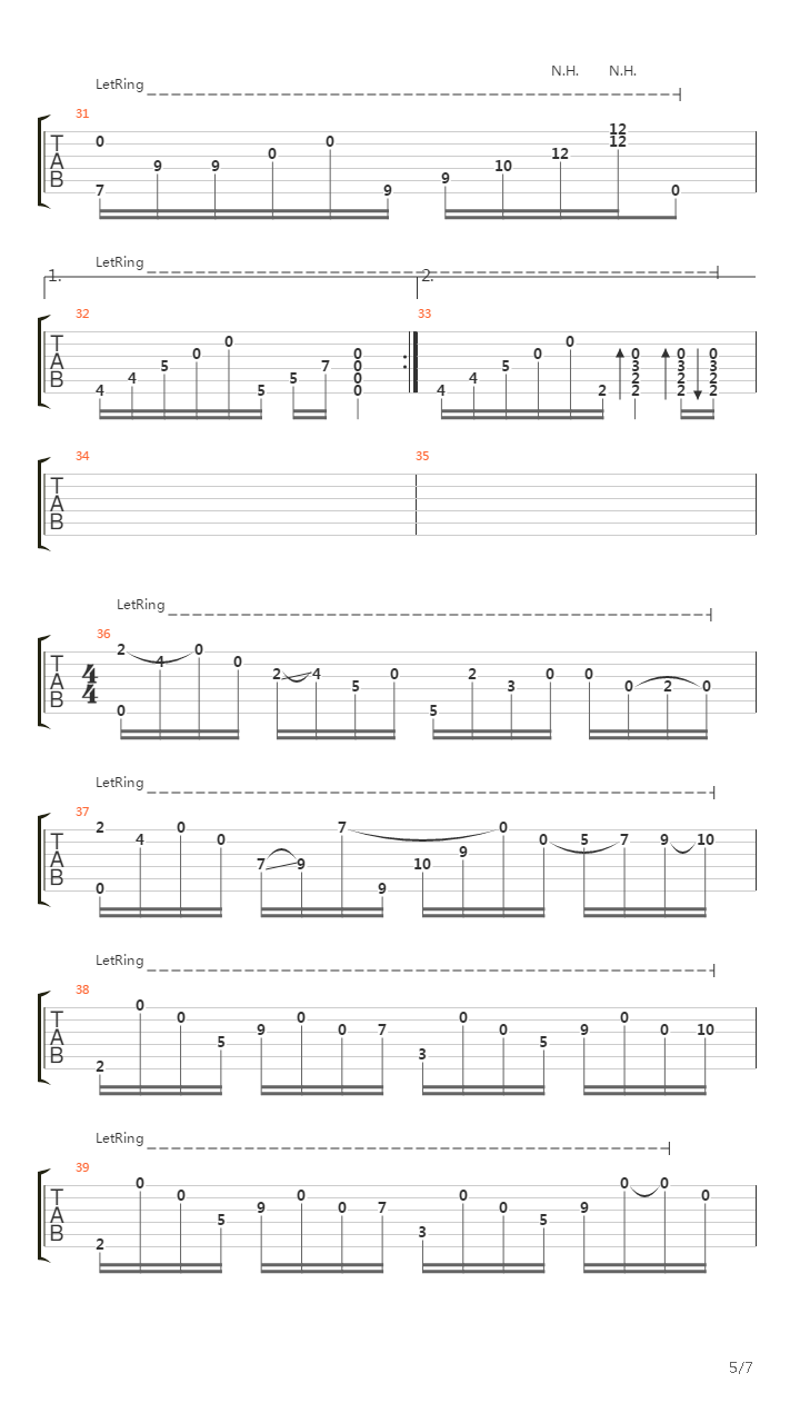 7-14吉他谱