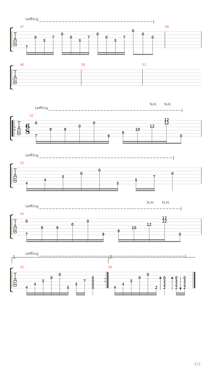 7-14吉他谱