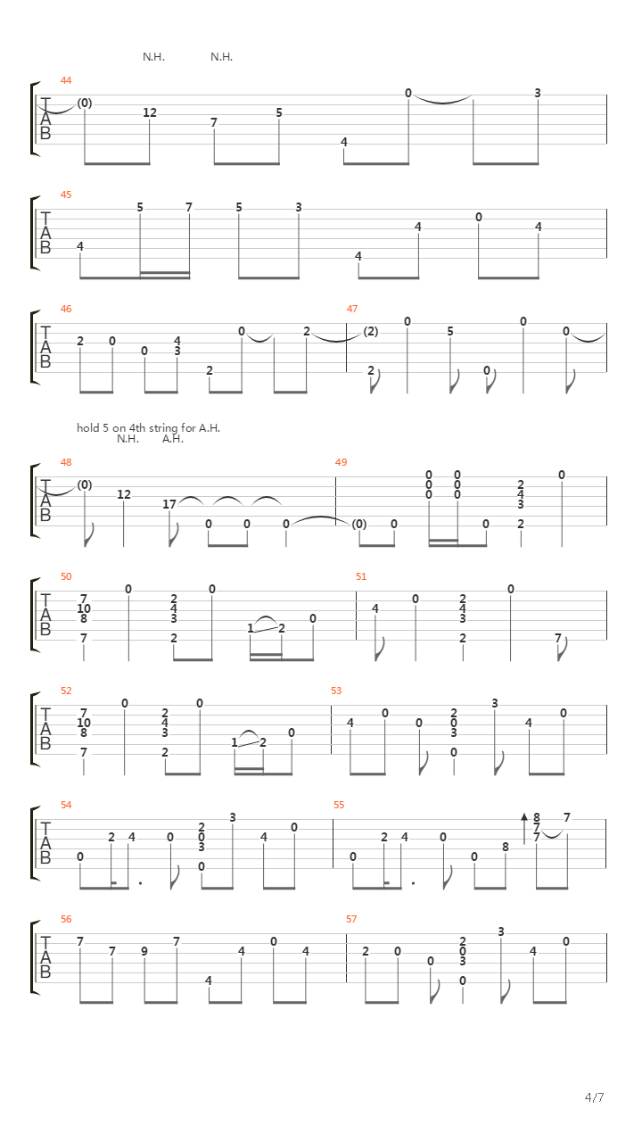 Nakagawa-san吉他谱