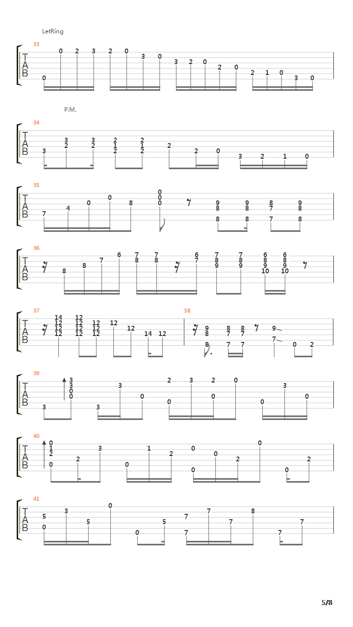 The 5 55吉他谱