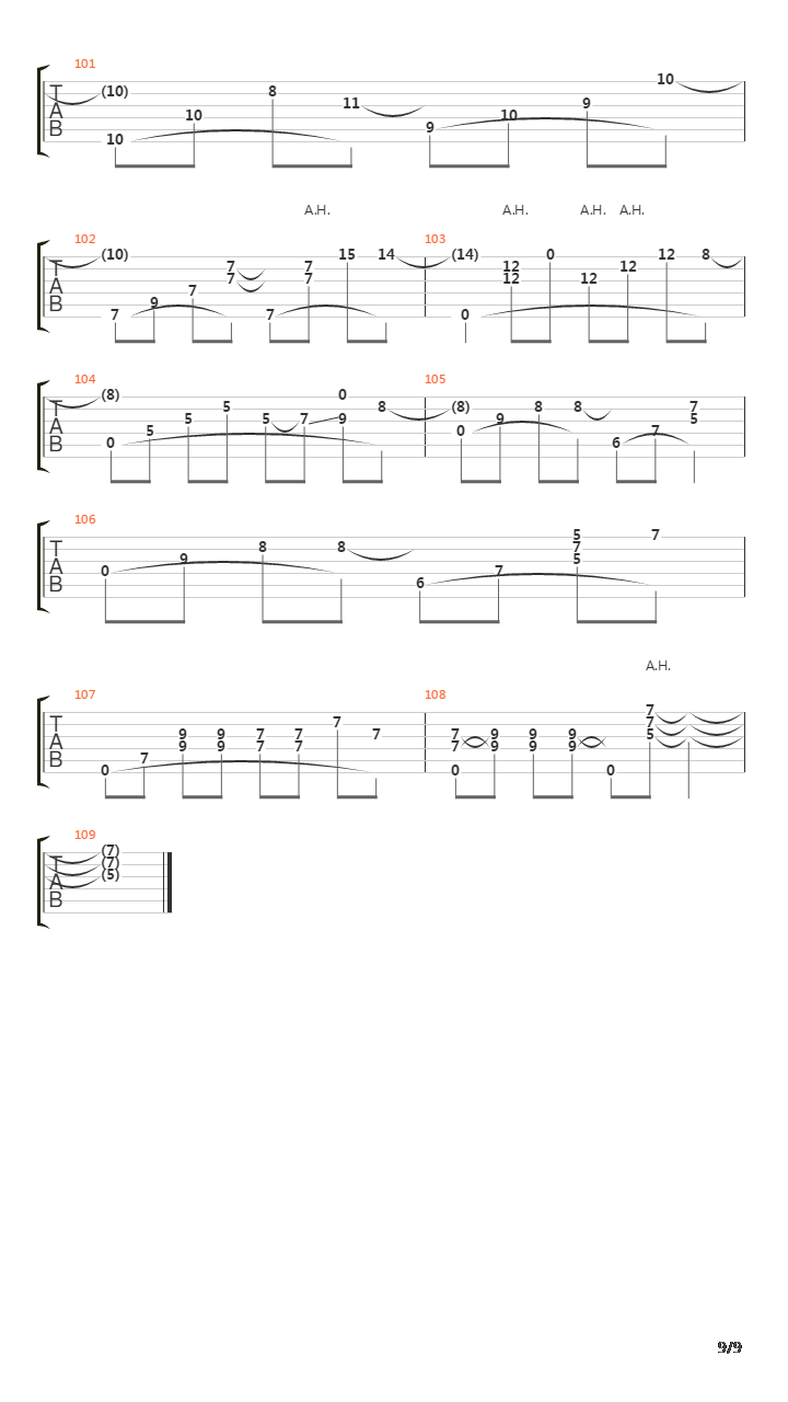 Two Bridges吉他谱