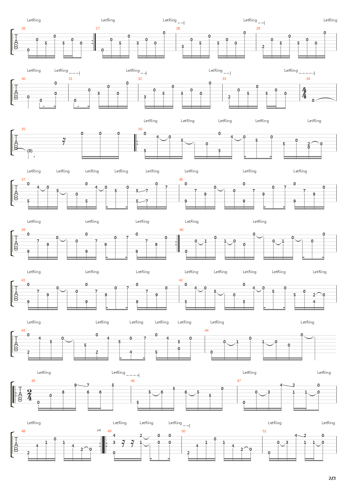 Mex Passage吉他谱