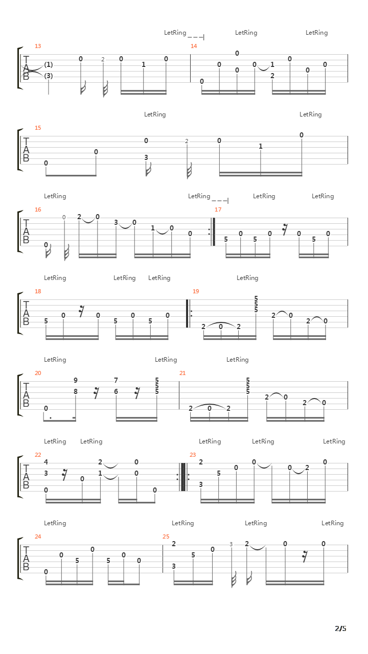 Mex Passage吉他谱