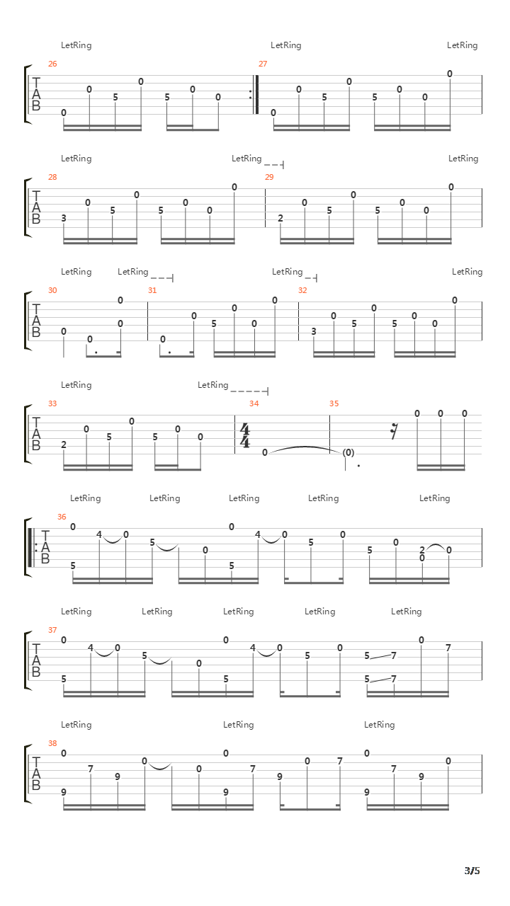 Mex Passage吉他谱