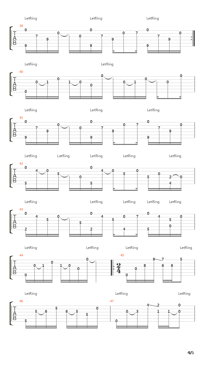 Mex Passage吉他谱