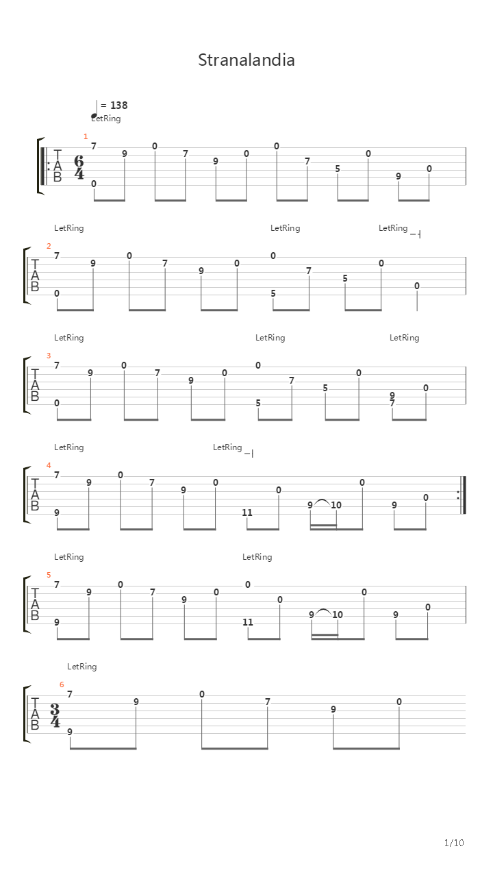 Stranalandia吉他谱
