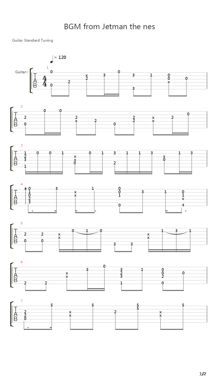 鸟人战队吉他谱