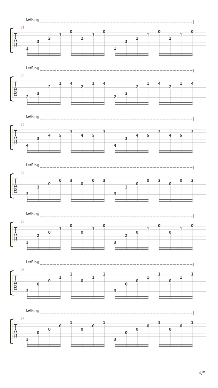 Prelude No. 1 From the Well-Tempered Clavier吉他谱