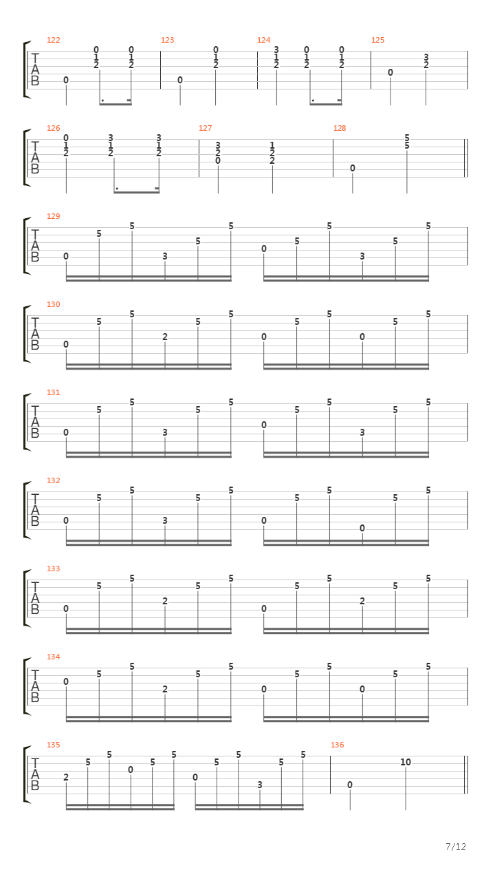 彝族舞曲吉他谱