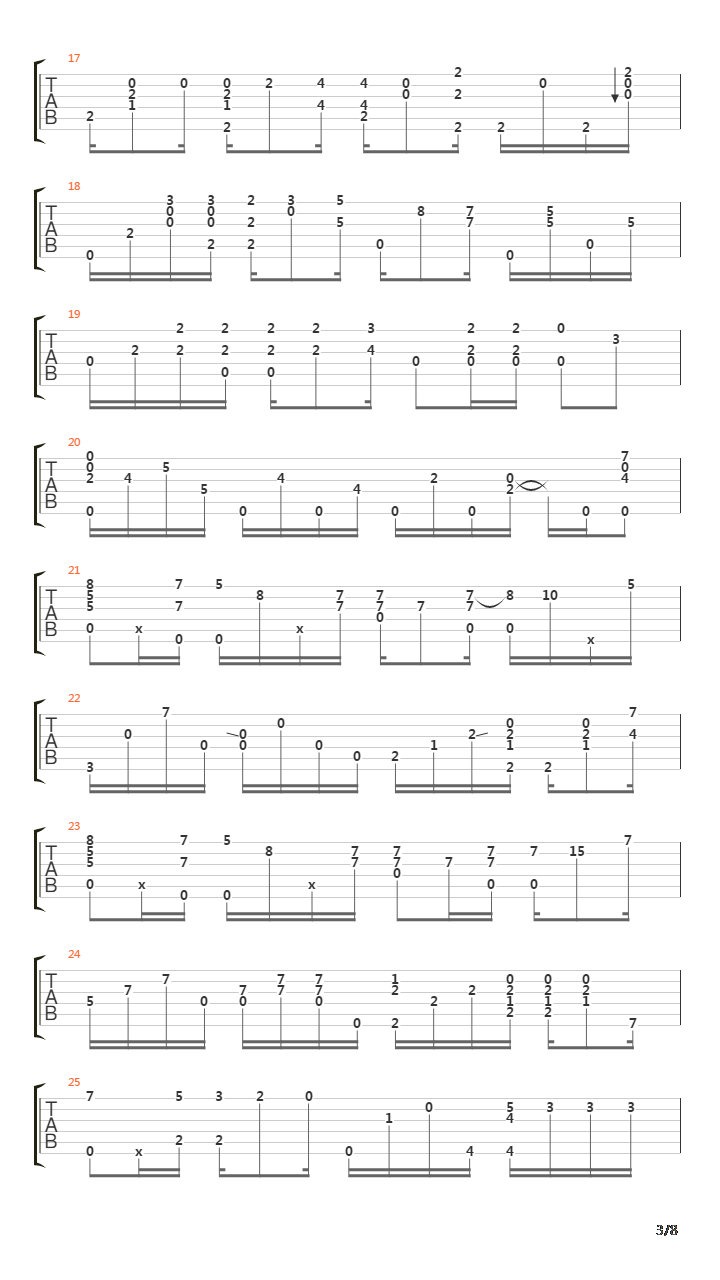 Casabulanka(卡萨布兰卡)吉他谱