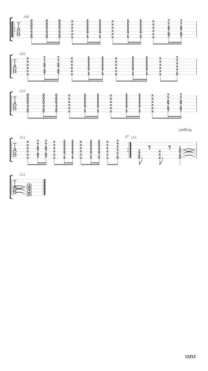 Foc吉他谱