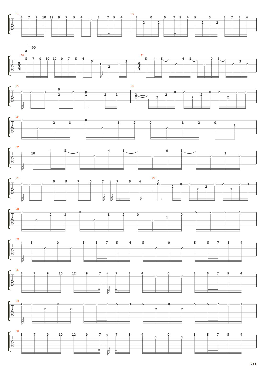 River Flows In You吉他谱