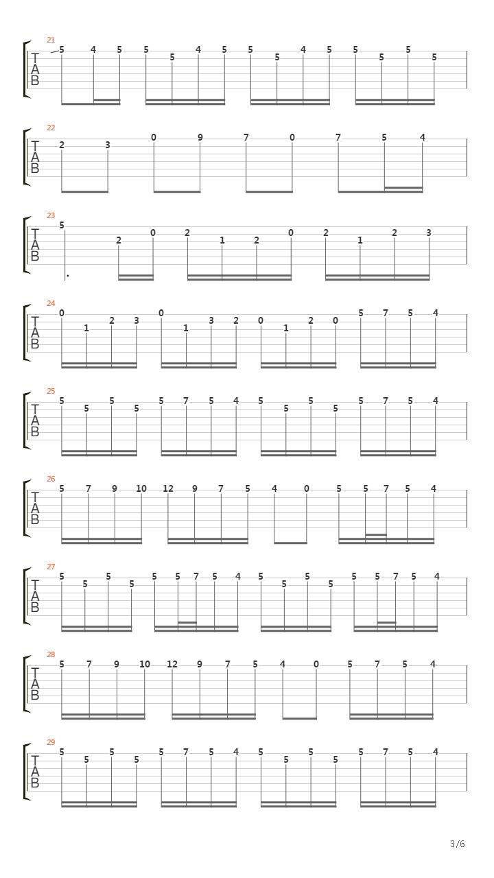 River Flows In You吉他谱