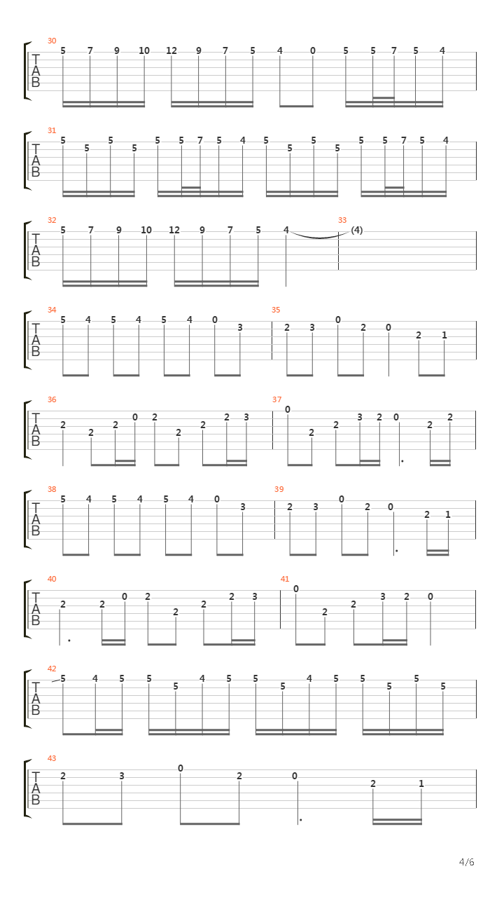 River Flows In You吉他谱