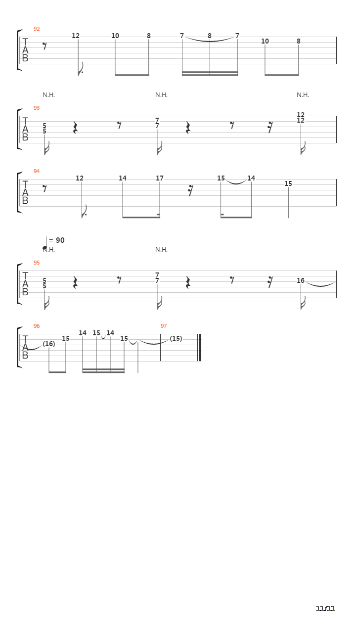 Mosaic吉他谱