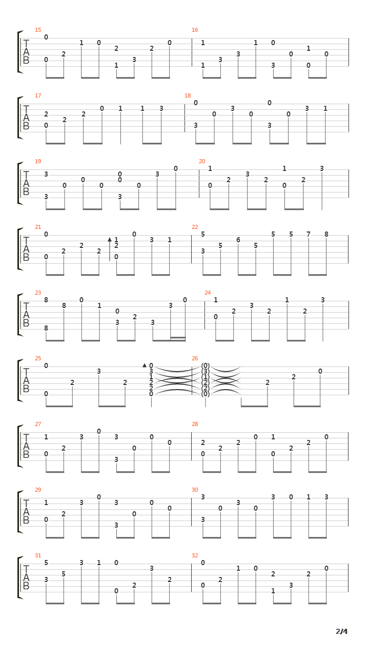 Childhood Memory(童年记忆)吉他谱