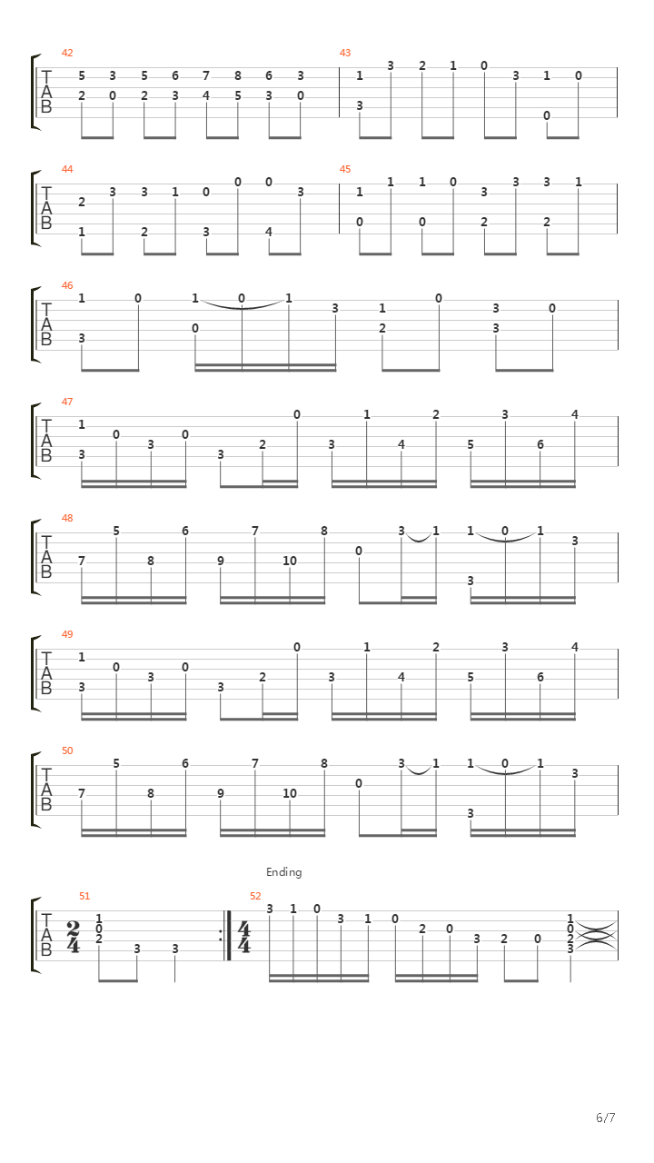 奏鸣曲吉他谱