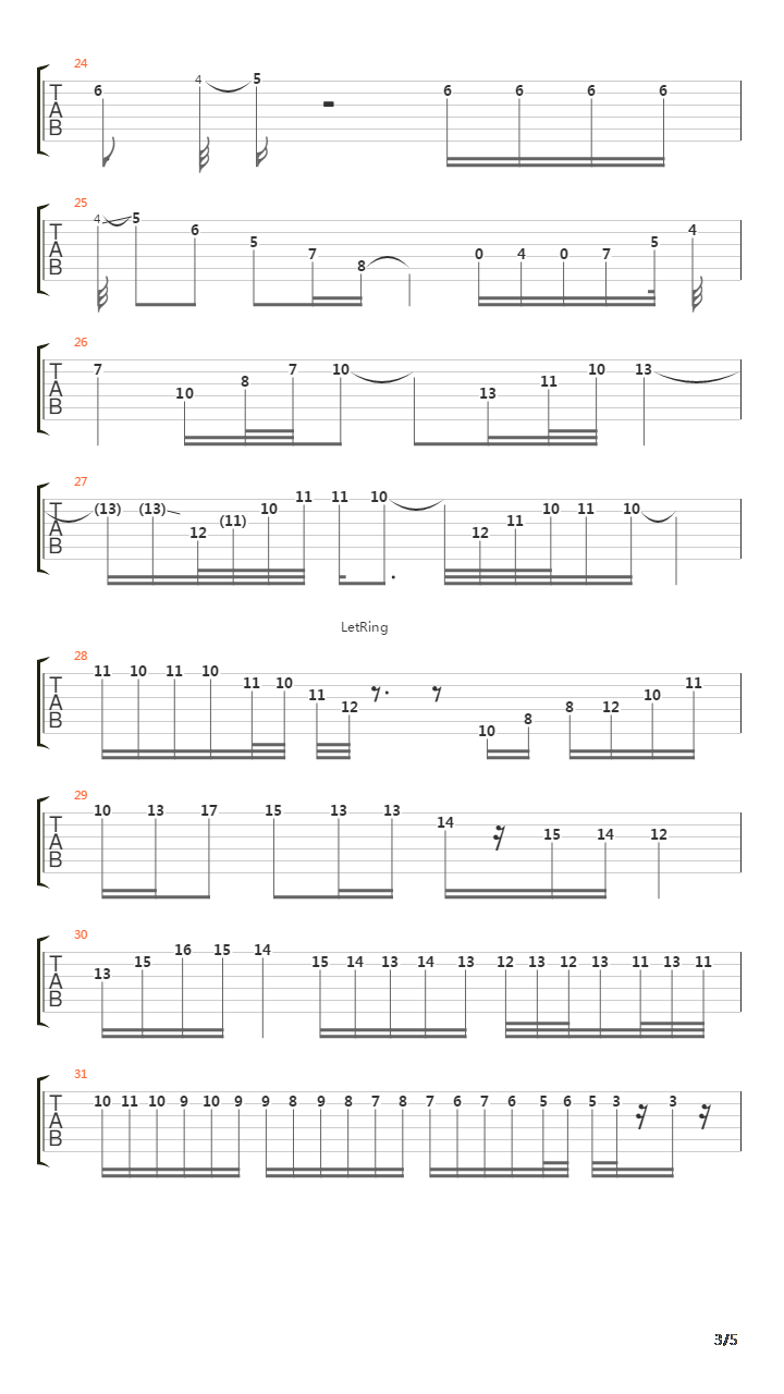 Avalon吉他谱