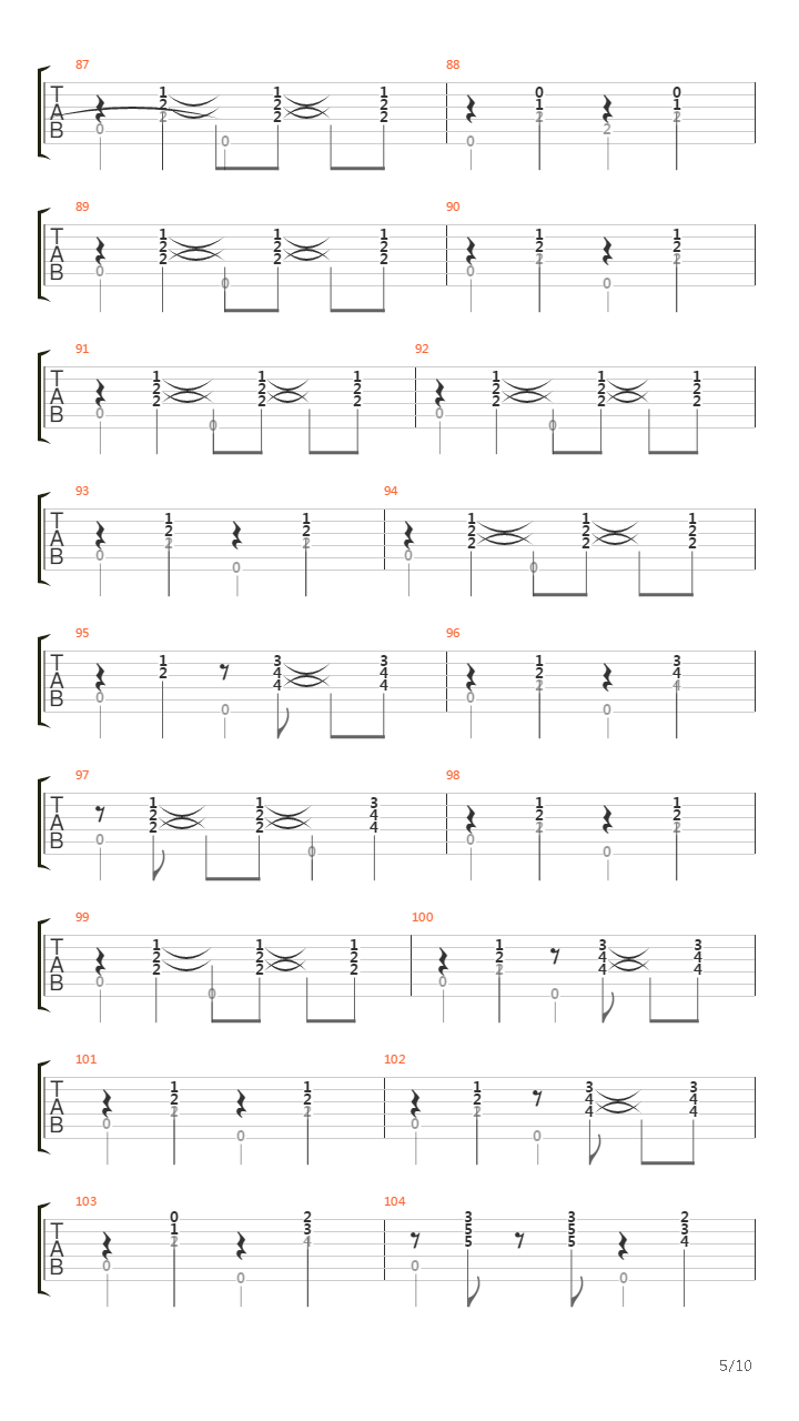 Batucada吉他谱