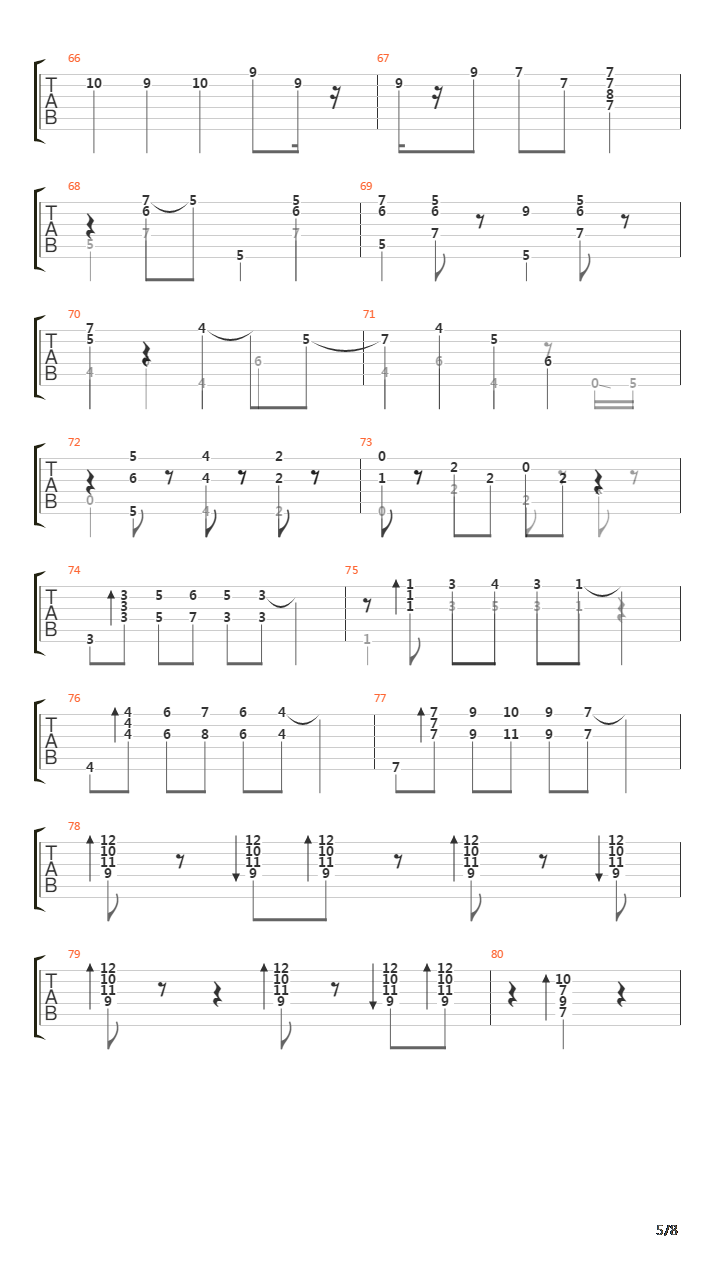 Borsalino吉他谱