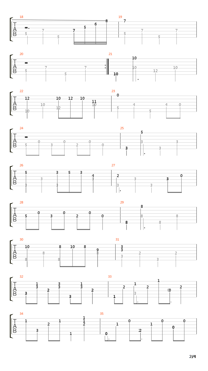 Caravan吉他谱