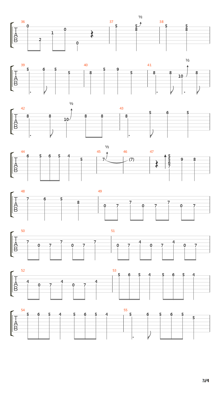 Caravan吉他谱