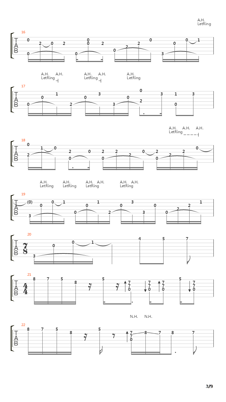 Classical Gas吉他谱