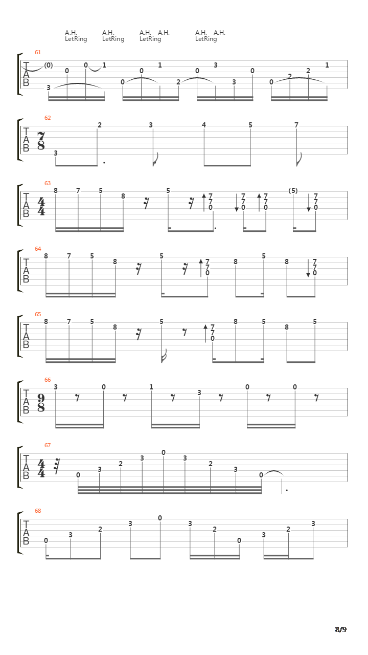 Classical Gas吉他谱