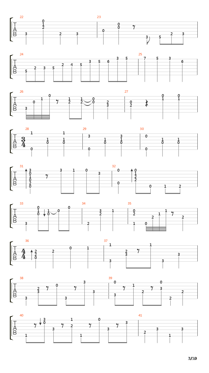 les feuilles mortes吉他谱