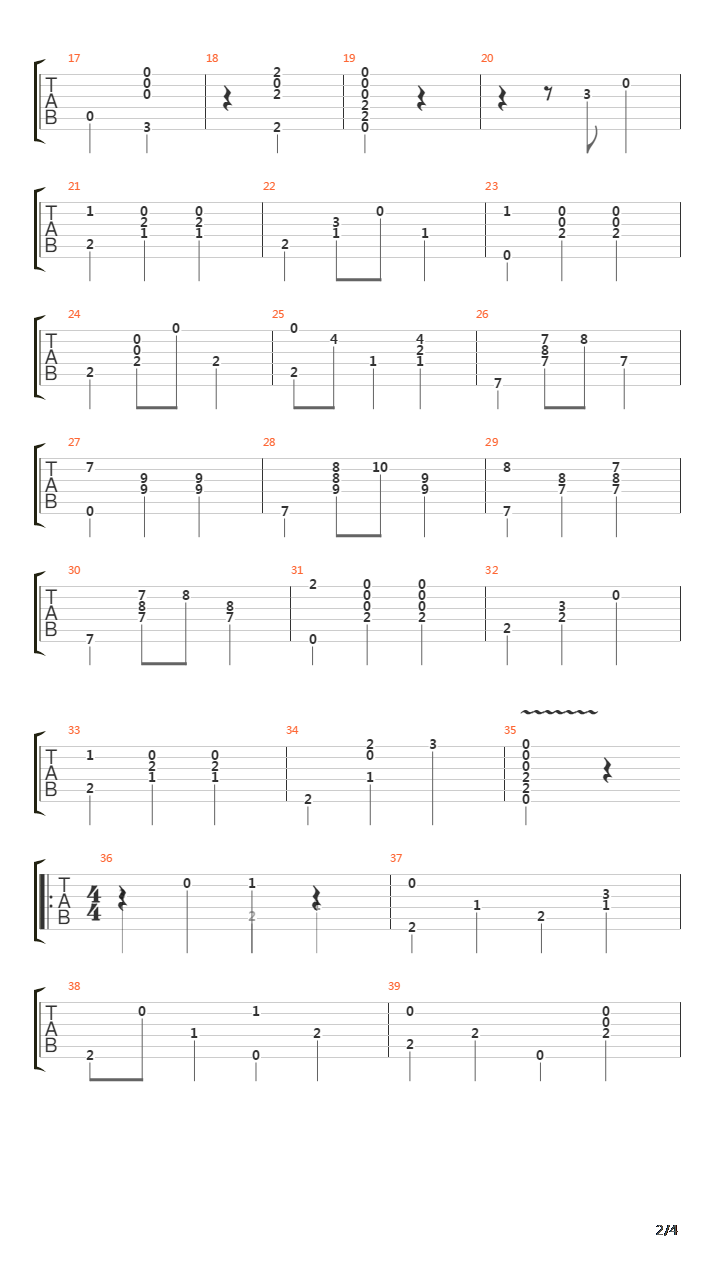 Ochi Chornye吉他谱