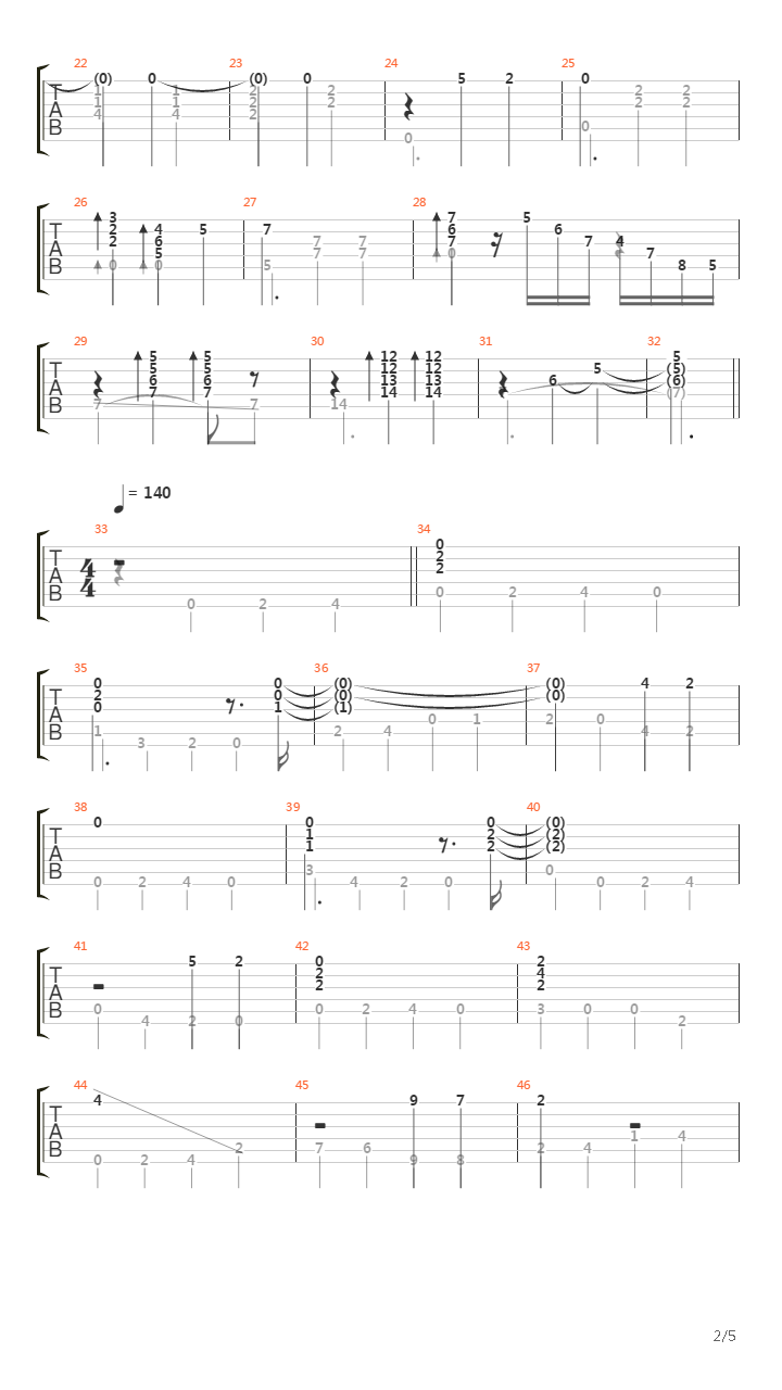 Sleep吉他谱