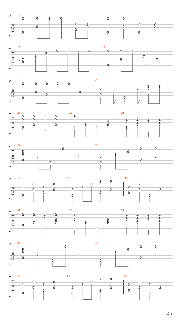 Swedish Rhapsody吉他谱