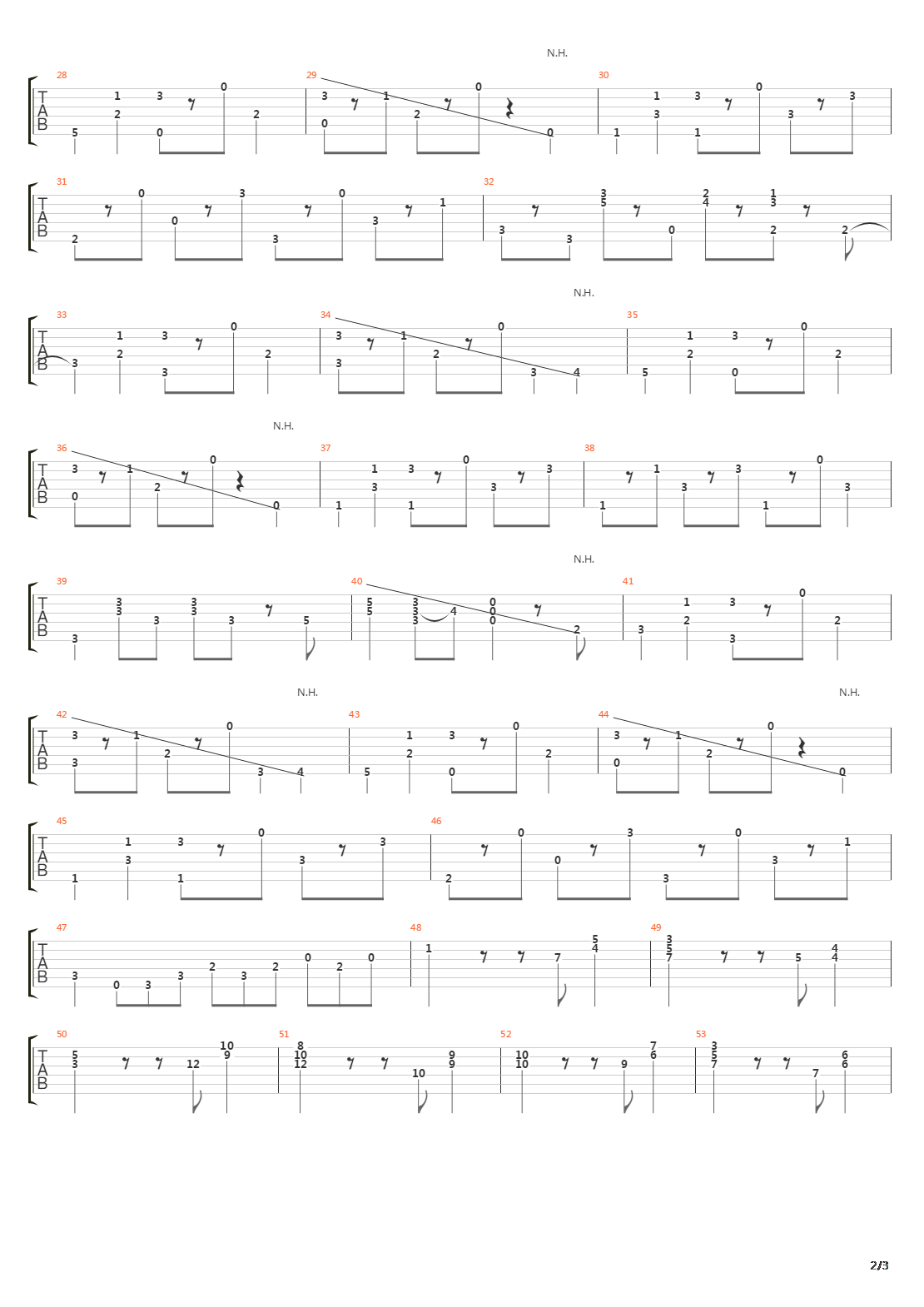 trambone吉他谱